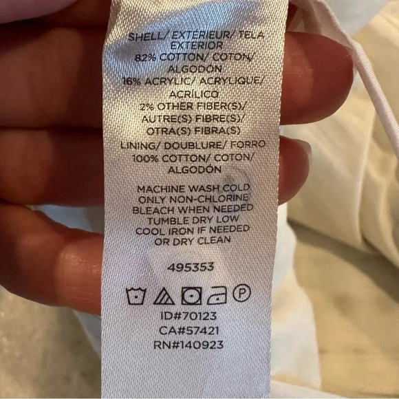 Loft Bohemian Boucle A-Line White, Blue & Green Midi Skirt Size 8 - Picture 7 of 8